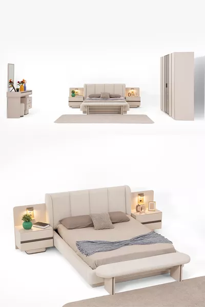 Ensemble de chambre à coucher Lumera