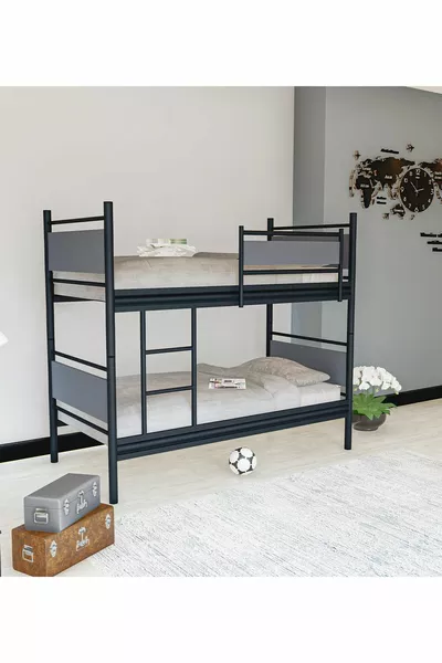 Gm Star Дървена Метална Коика Черно-антрацит сиво