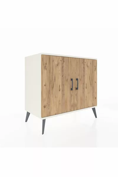 Hyperion Dressoir 2 Planken 2 Deuren Maansteen-Pine/Antraciet