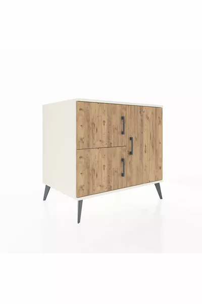 Kronos Dressoir 2 Planken 3 Deuren Opaaldennen/Opaal