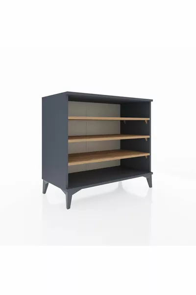 Hyperion Dresser 3-Shelf Anthracite-Pine