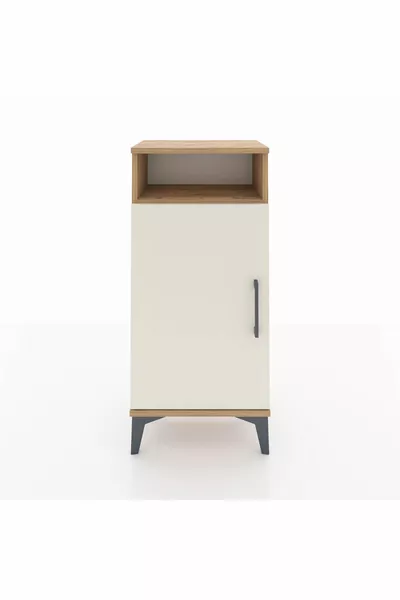 أرجس كومودين ثلاث رفوف باب واحد خشب الصنوبر-الجيش