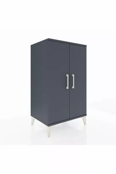 Хиперион Бюфет с 2 рафта и 2 врати Антрацит-Антрацит