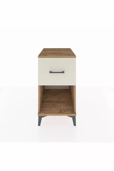 Кронос нощно шкафче с едно чекмедже, бор-аята