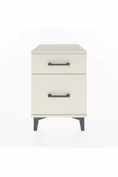 خزانة جانبية هايبريون بدرجين حجر القمر-حجر القمر