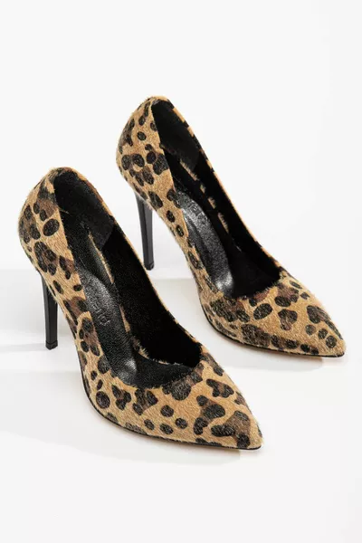 Женские туфли на шпильке Leopard