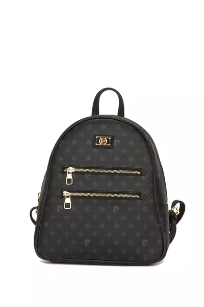 حقيبة ظهر نسائية مونوجرام سوداء 