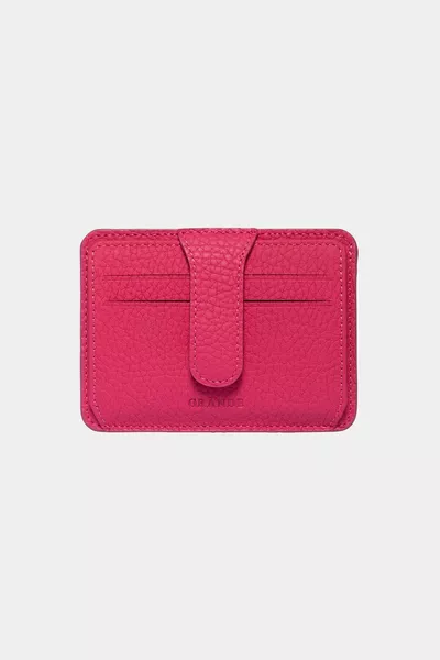 Portefeuille en cuir véritable pour femmes et hommes, porte-cartes, rose