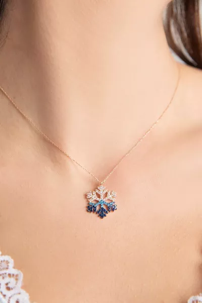 Snowflake Necklace  Sterling Silver Necklace