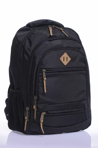 حقيبة ظهر مدرسية  للطلاب، يومية، للسفر، العطلات، الرياضة، المشي، السفر، الرحلات، التخييم، يومية، سوداء