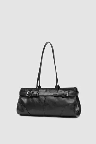 حقيبة إنيولا فينتاج شكل باغيت باللون الأسود