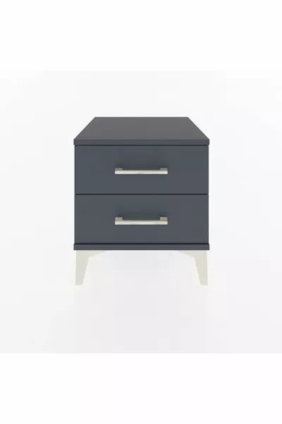 خزانة جانبية هايبريون بدرجين أنثراسيت-أنثراسيت