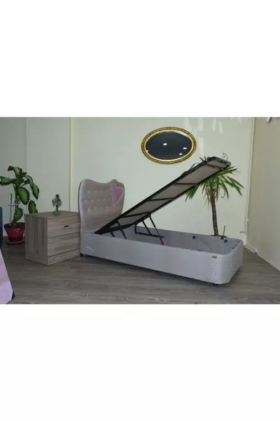 Bed Base Headboard * Standard Fabric Heart Headboard Metal Steel Sturdy Handmade