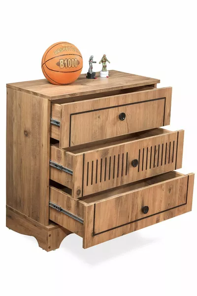 Комната для подростка Papatya - шкаф с 3 дверцами, кровать с основанием, комод