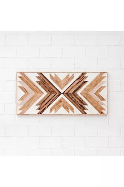 Tête de lit en bois fait main pour lit double