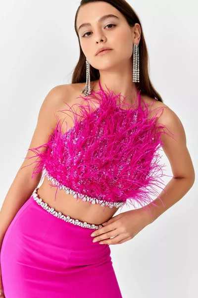 Top Otrish Stone besticktes zweiteiliges Kleid