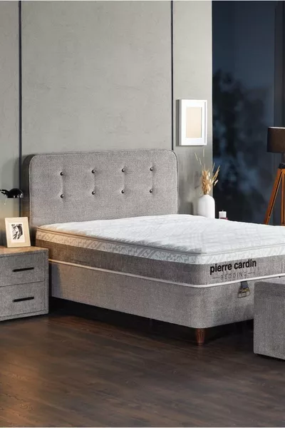 سرير سنطور مع قاعدة ورأس سرير  سم