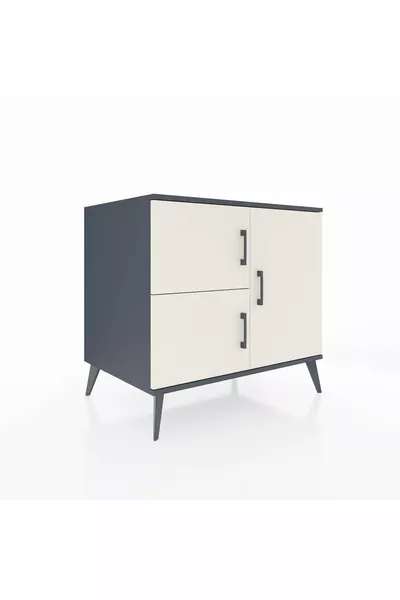 Kronos Şifonyer 2 Raflı 3 Kapaklı  Antrasit-Aytaşı/Antrasit