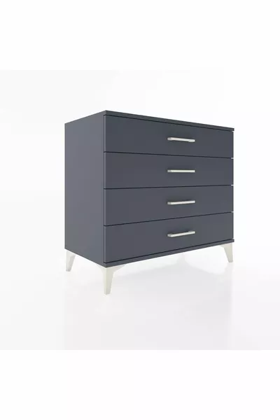 خزانة أدراج هيفريون 4 أدراج أنترسيت-أنترسيت