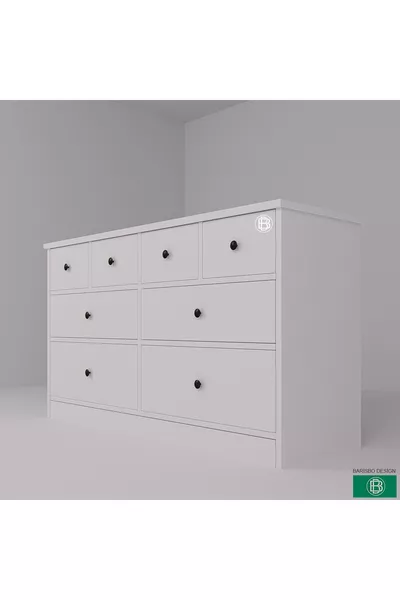 Скрин с 8 чекмеджета с голямо пространство за съхранение