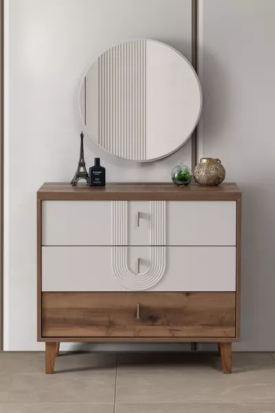 Şifonyer, Megan Çekmeceli Aynalı Şifonyer