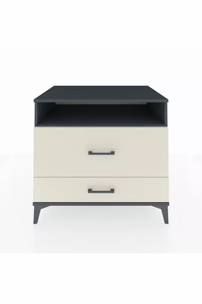 Kronos Dressoir Enkel Plank 2 Laden Antraciet-Leisteen