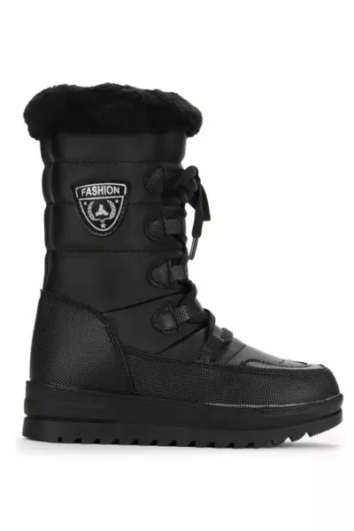 Girls' Waterproof Snow Boots with Fur Inside 