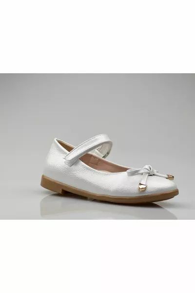 Girls Orthopedic Ballet Flats, Flexible Rubber Soles, Velcro Ballet Flats