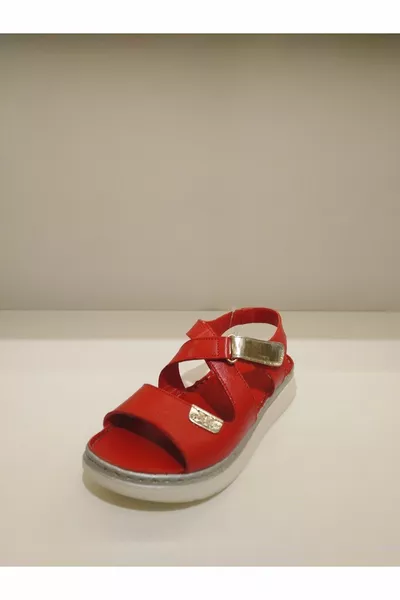 Sandali in pelle con suola morbida per ragazze