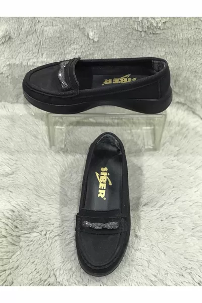 أسود المادة الخارجية الجلد الجلد العظام وعدم الانزلاق الوحيد الحشو كعب النساء الأحذية