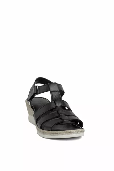  Women's Padded Heel Sandals Black