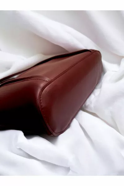 Dames schoudertas met bordeauxrode puppy's