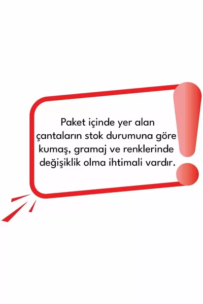 Sac fourre-tout brut coloré | Paquet de  