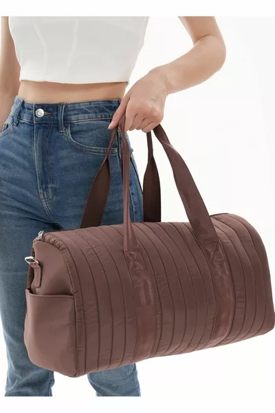 Унисекс стеганый карман с длинным ремешком Женщины и мужчины могут использовать дорожную фитнес-и спортивную сумку