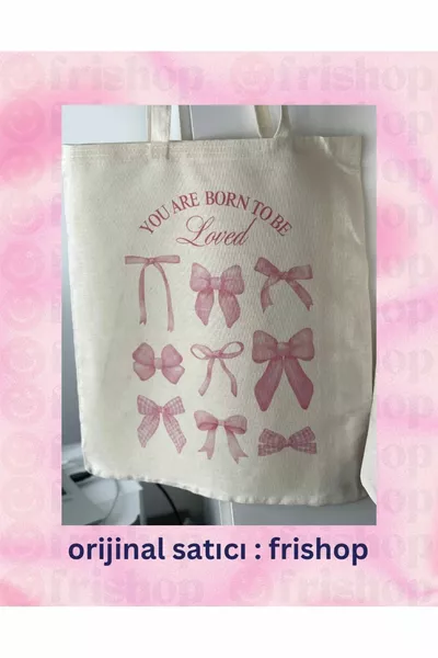 رقيقة حمل حقيبة الأقواس Coquette شرائط k الرجعية للجنسين حمل حقيبة