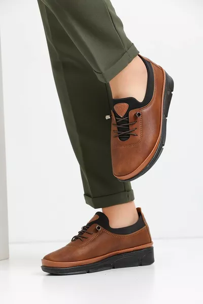 Дамски кафяви класически обувки Ортопедични обувки за майка Обувки за балет Обувки Mother Women Ежедневни обувки