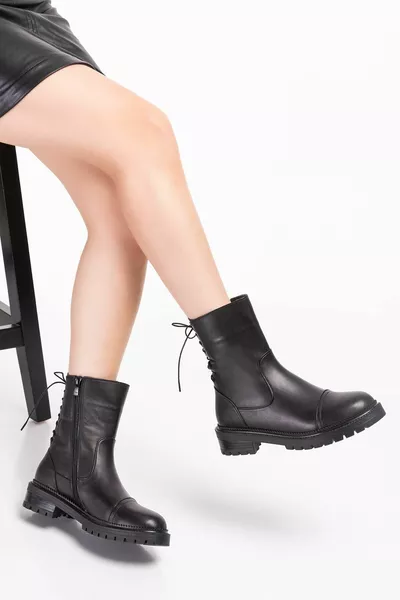 Stivali da donna neri in vera pelle Sansa