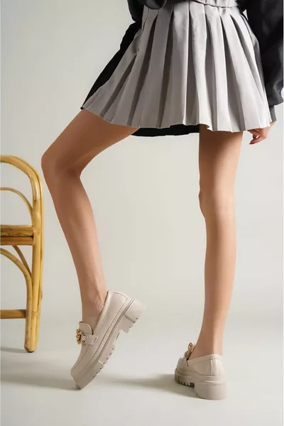 حذاء فيتنا الموسمي للسيدات - جلد سكين