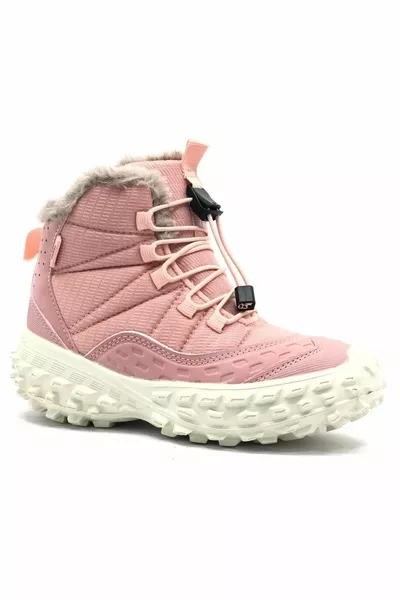 النمر فيلون المطاط الوحيد العظام الاطفال أحذية الثلج الوردي