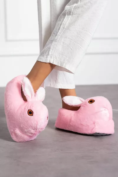 أرنب الرقم القطيفة باندوف المرأة البيت الأحذية المنزل باندوف ضوء غير الضوضاء النعل()