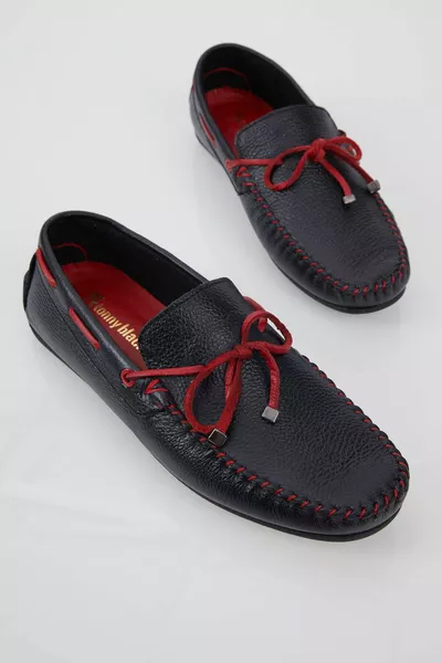 الرجال حبل أسود مفصل عارضة نمط جلد طبيعي المتسكع