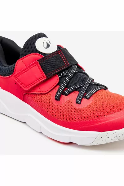 Playful Fast Kids Velcro and Lace-Up Sneakers - Red