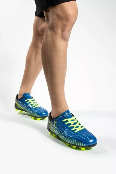 Turquoise Yellow Grass Field Football Boots Football Shoes