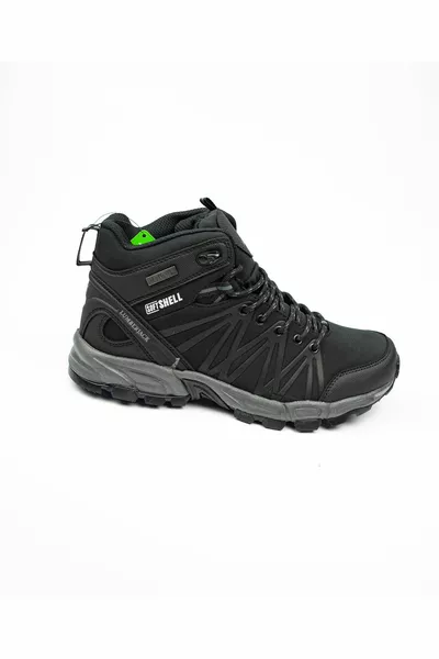   شل Hi 3Pr الحطاب أحذية رجالية أسود / أسود