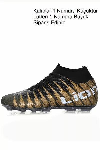 Unisex Socken Fußballschuhe Khaki Schwarz