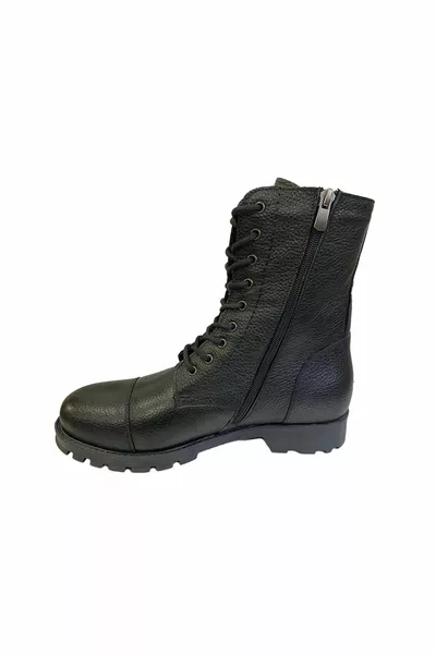 Cougar waterdichte leren rits zwarte heren postlaarzen