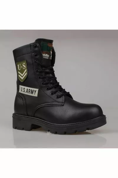 Black Unisex Postal Boots