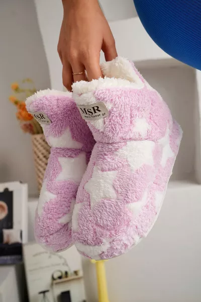 Дамски домашни ботуши Panduf Домашни обувки Дебела лека подметка