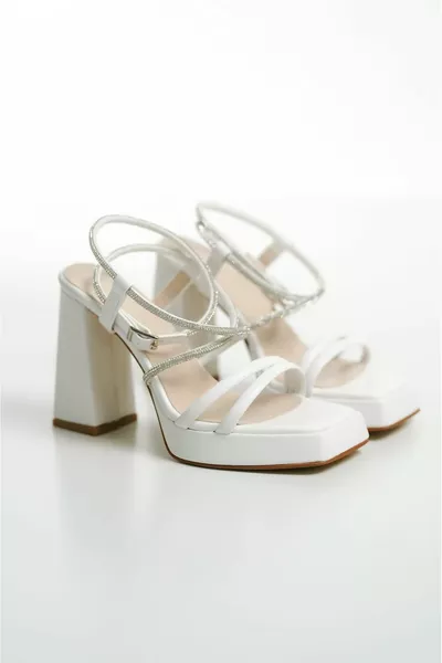 نسائي منصة الكعب صنادل حجرية غير رسمية أنيقة B