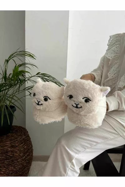 باندوف لطيف القط أحسب الشتاء مريحة لينة البيت الأحذية أحذية البيت